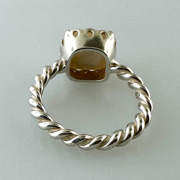 Rare, Retired ALE Sterling Silver Pandora Mother of Pearl Ring - Size 9.25 - Picture 3 of 8